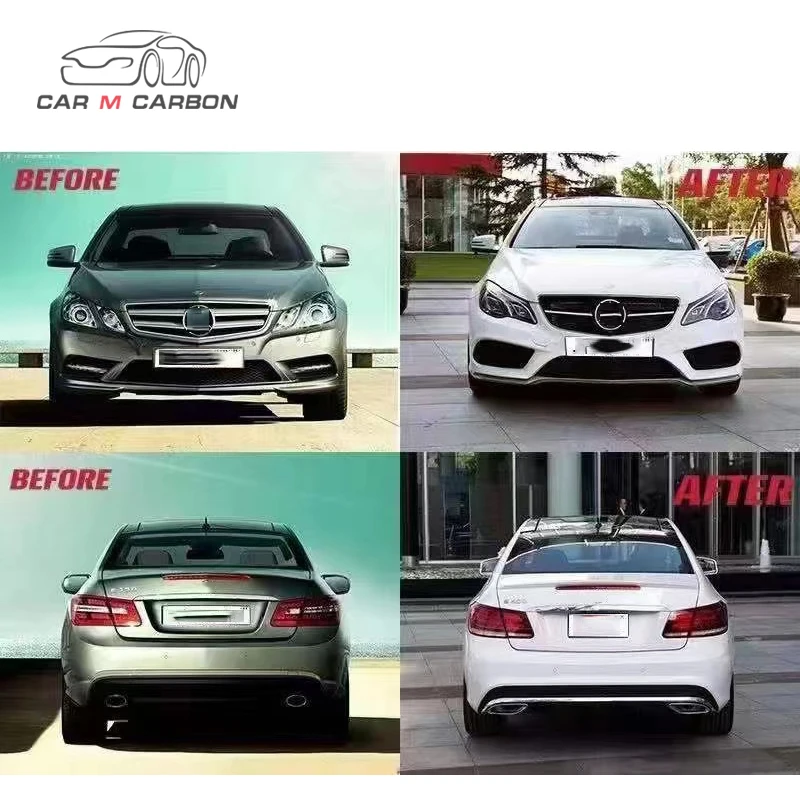 2009-2013Year W207 Car Bumpers For E200 E300 E250 Upgrade Body Kits E Class Coupe Old To New Facelift Conversion kit Headlight