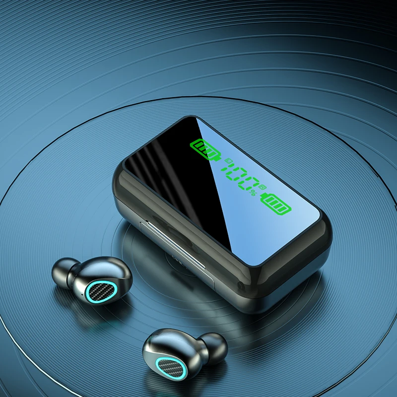 TWS-стереонаушники R15 5,0 с зарядным футляром на 2200 мА · ч