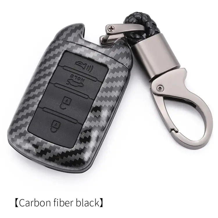 Car accessories manufacture remote key silicone carbon fiber case shell holder protection cover for K9 smart four button