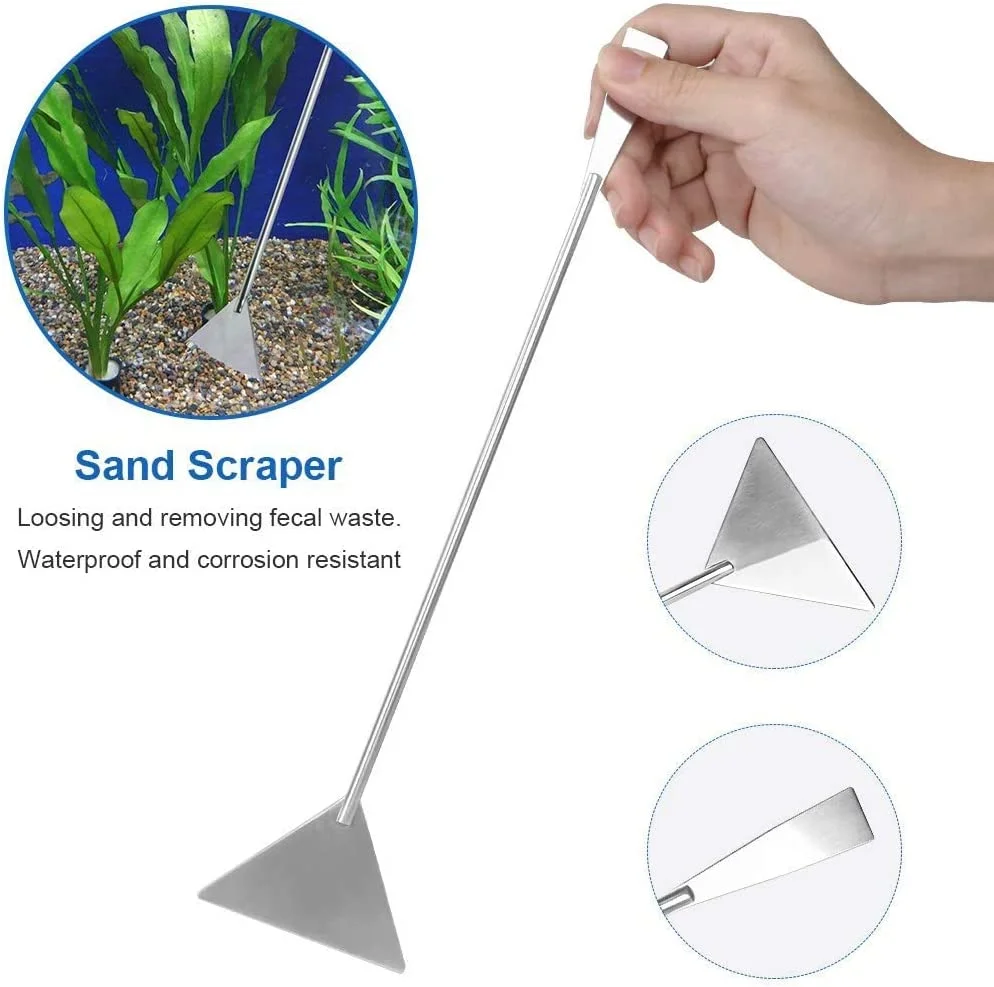 Best Quality Aquarium Tools 5 pcs Fish Tank Tools Kit Water Green Plant Long Stainless Tweezers Scissors