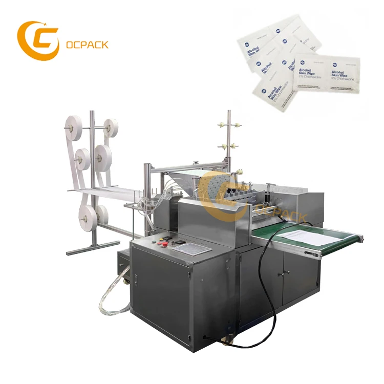 OCPACK Auto Medicine Cotton Swab Making Machine Alcohol Cotton Swab Packing Machine