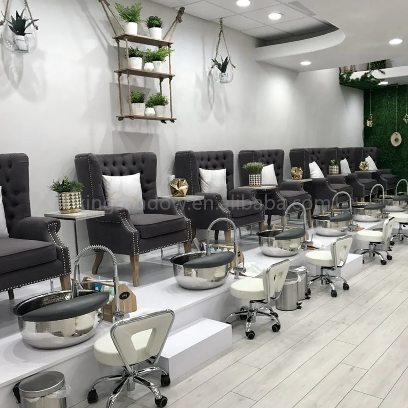 wholesale factory manicure pedicure set with massage foot spa pedicure chairs for nails salon furniture