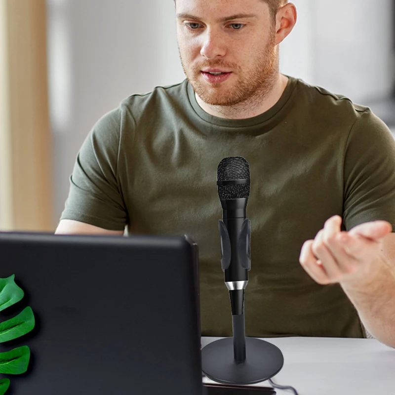 High Quality Microphone Holder Stable 180 Degree Height Angle Adjustable Desktop Microphone Stand Tray