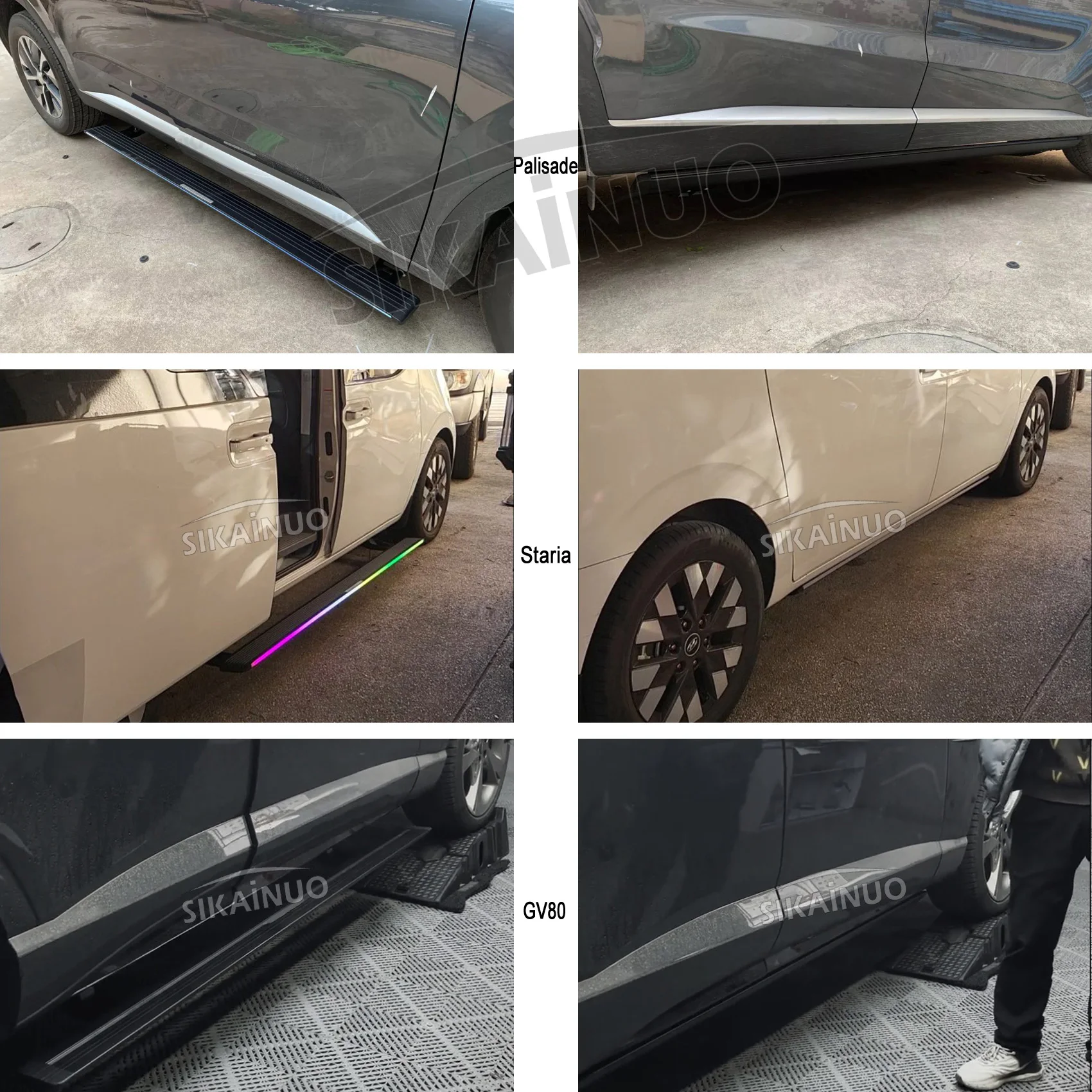 Factory Cheap Price Electric Side Steps Power Running Boards for Palisade Staria Rexton Musso Sorento Carnival GV80