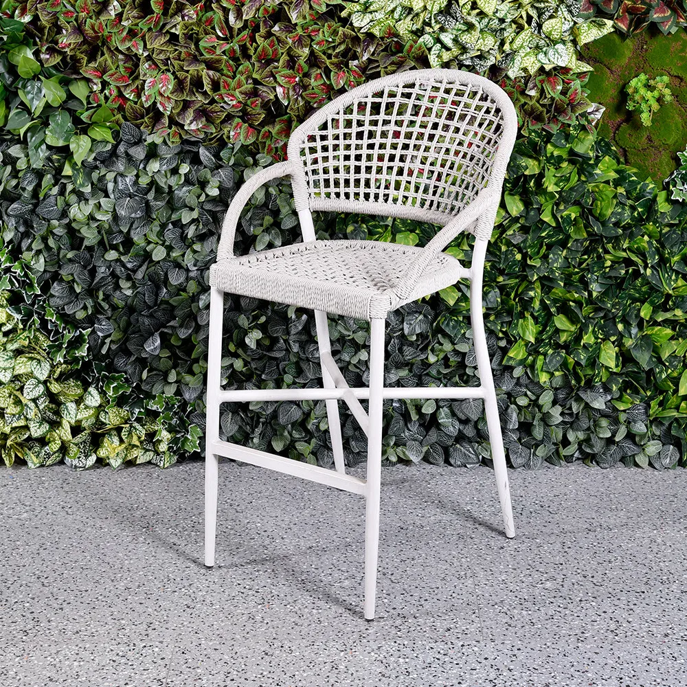 Outside Event Cafe Restaurant Bar High Chair Rattan Bar Chairs For Outdoor Bar Modern Chair