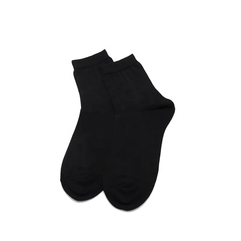 Mansphil hot selling solid silk mixed fabric stretchable knitted socks for women