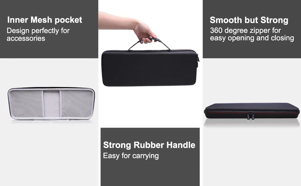 Custom Universal Hard Shell EVA Plastic Wireless Keyboard Carrying Case for Tablet