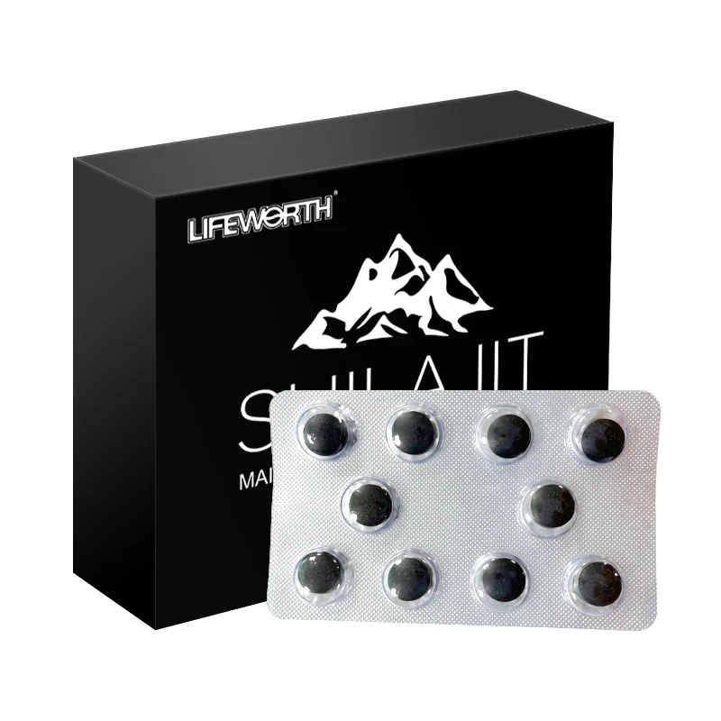 Lifeworth Owned Factory Technical Maturity Shilajit Tablet 500MG Pure Himalayan Shilajeet Fulvic Acid Shilajit