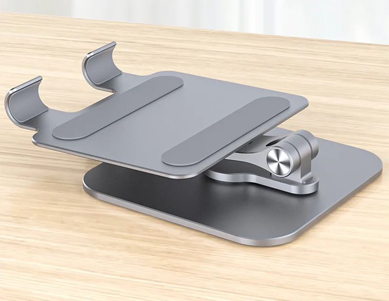 Tablet Stand Holder for Desk Dual Rod Support Aluminum Desktop Tablet Holder Adjustable Foldable Dock Multi Angl RiserCompatible