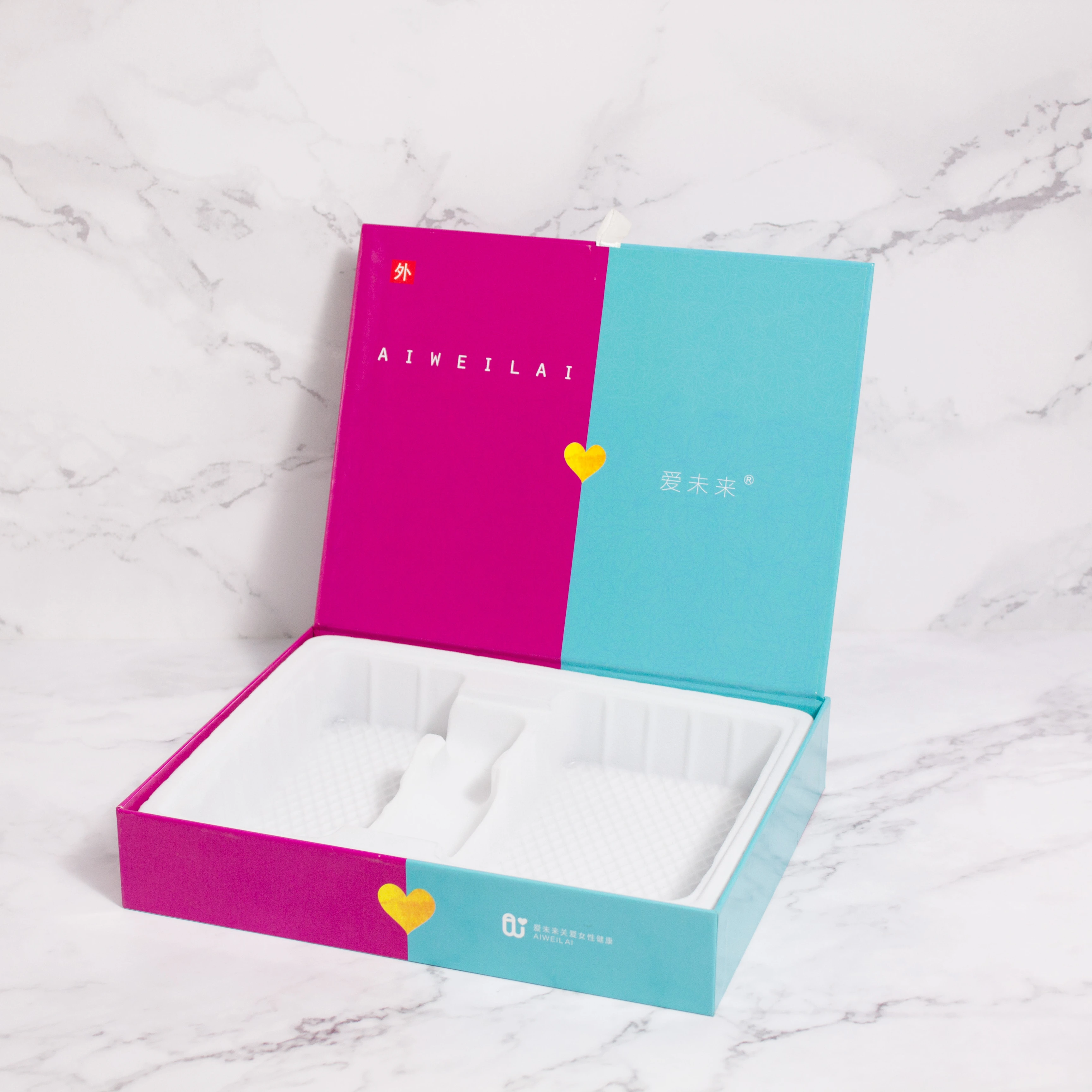 Custom design White cardboard creative box packaging cosmetic perfumr bottle decorative book shaped boxes