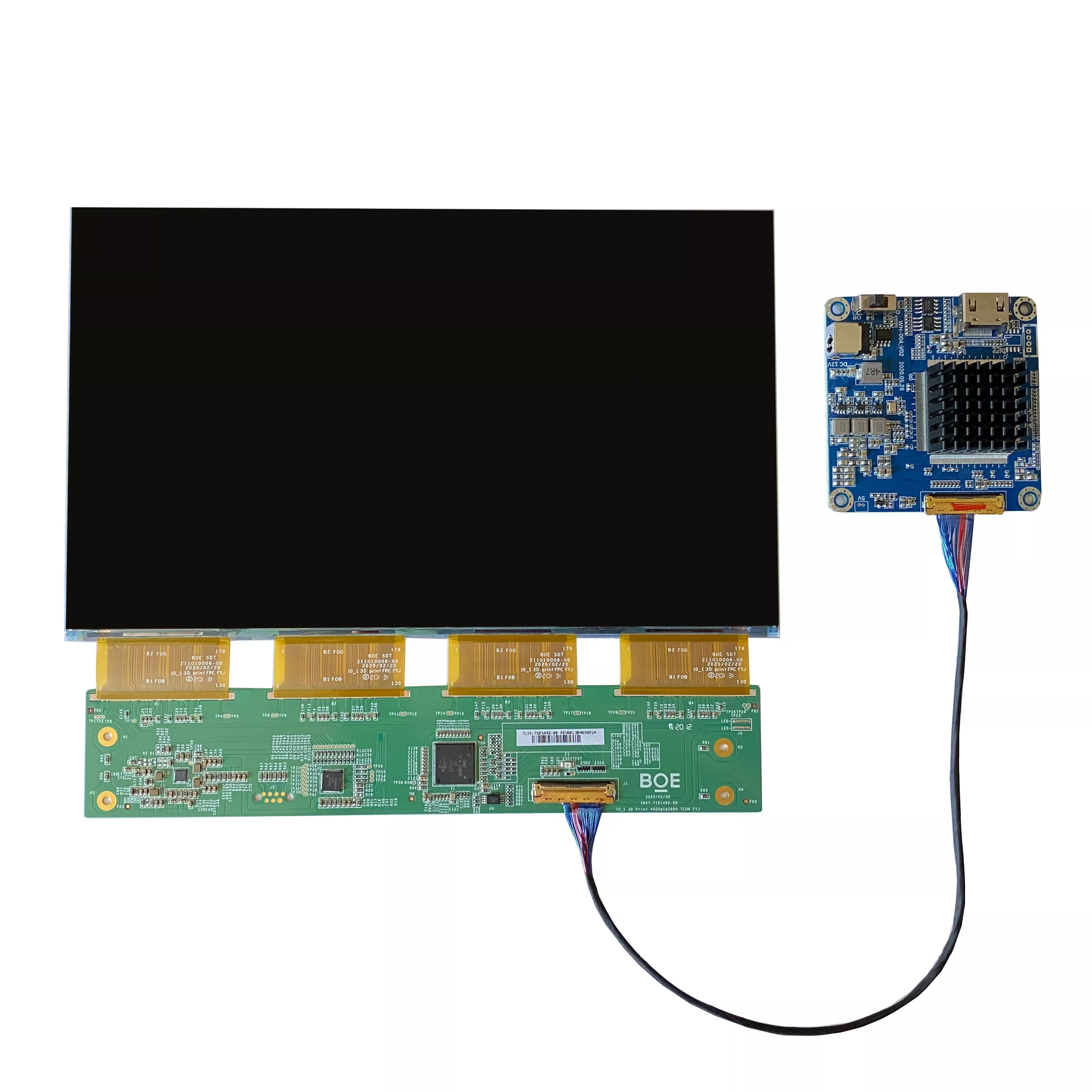 New and Original BOE 10.1inch RV101FBB-N00 5k monochrome LCD 4920*1*2880 edp 40 pin IPS for resin 3D printer