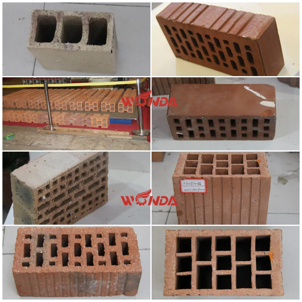 Vacuum logo clay brick machine earth mud brick making machinery for brick factory in India