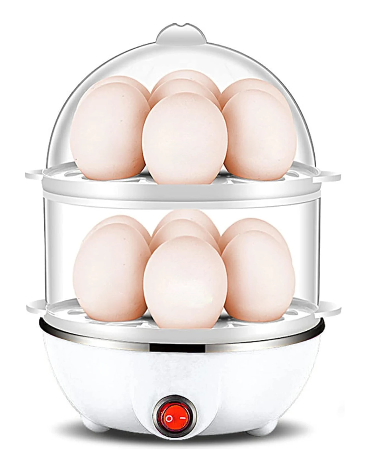 Household Portable Automatic Mini Rapid Egg Cooker 7 Egg Boiler Electric Egg Steamer