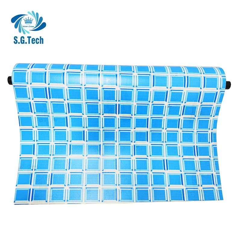 Custom Size Anti-Slip PVC Pool Liner Waterproof Full PVC Roll Pond Liner for Adults Direct Manufacturer Supply