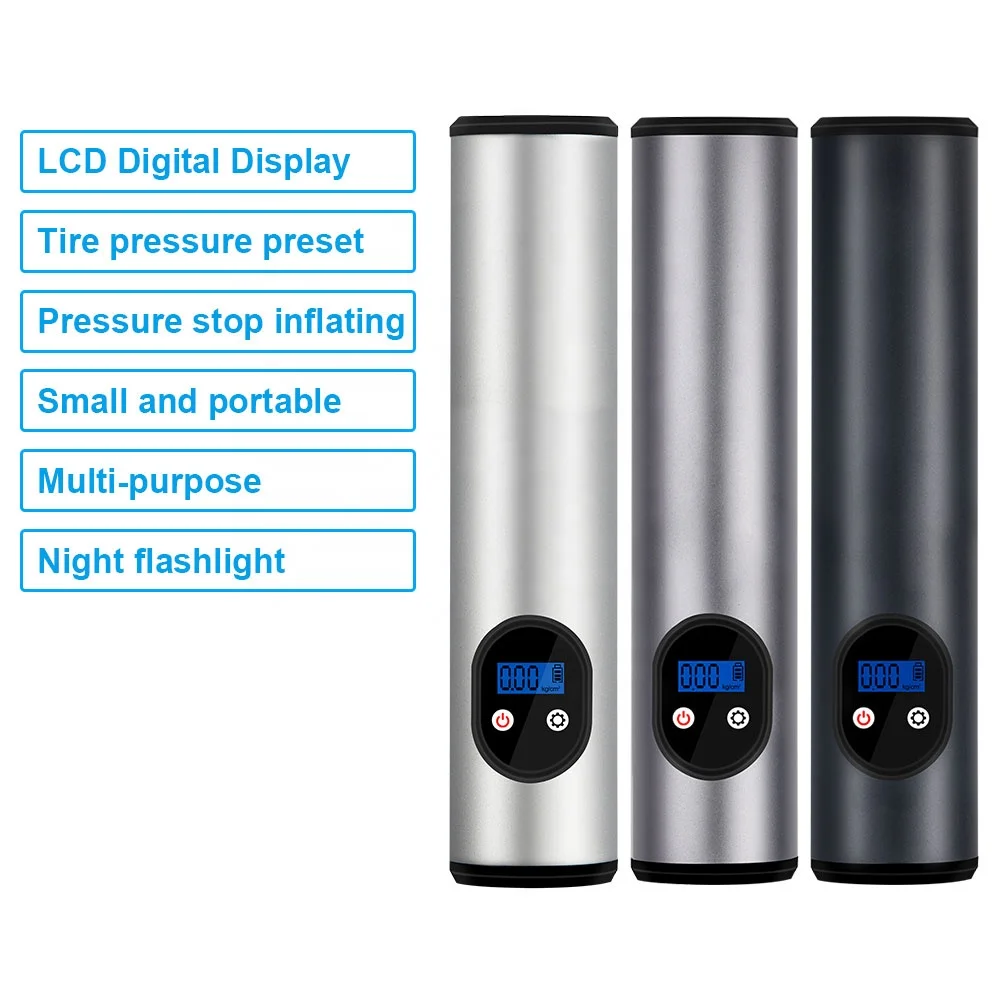 New Arrivals Air  Tire Inflator 150PSI Air Pump with Battery Portable Car Tyre Inflator for Car Motorcycle and Bicycle Tires El