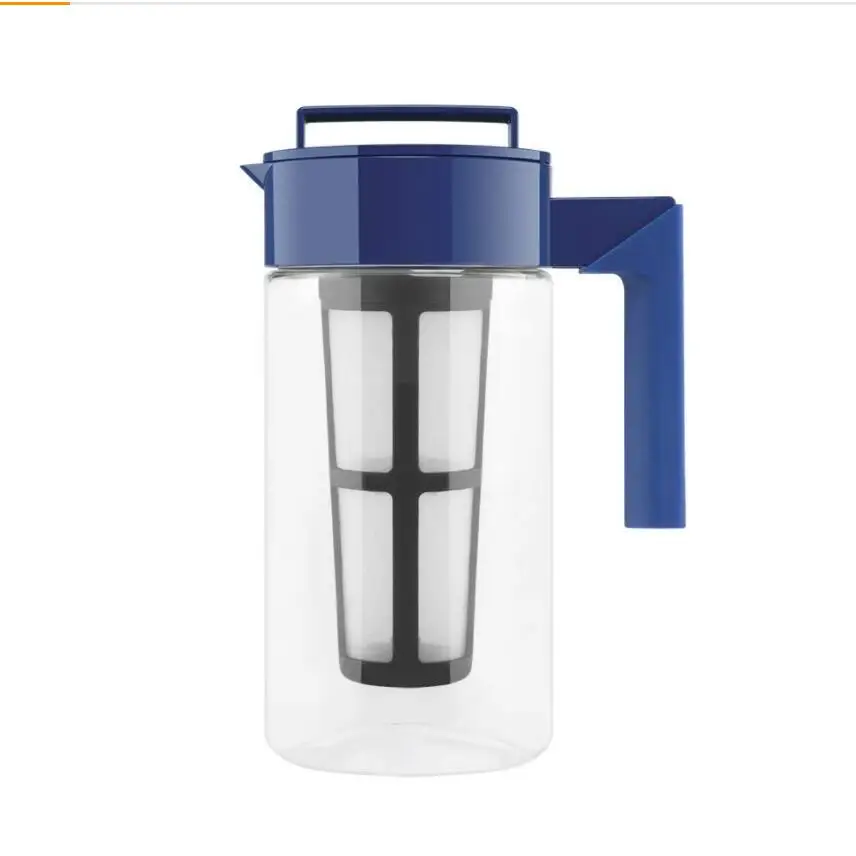 With big volume of 2 quarts of tritan plastic cold brew coffee maker-also for hot ,bpa free