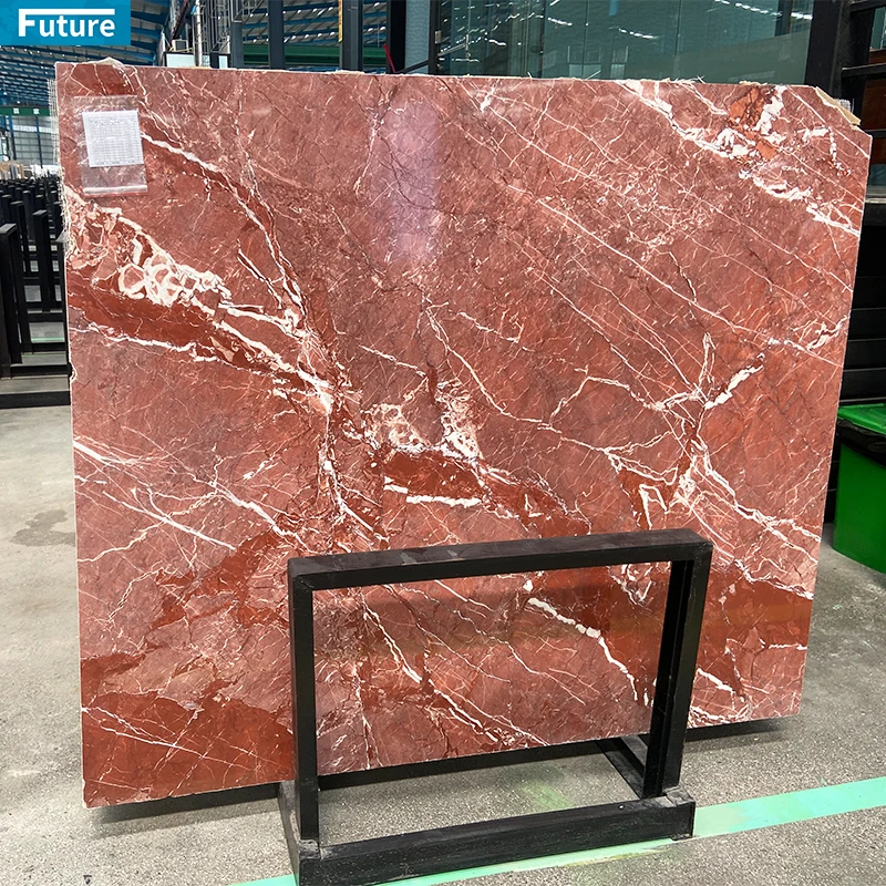 Luxury Stone Polished Glazed Cut To Size Calactta Red Marble Slab Tiles For Kitchen Table Countertop Wall Hotel Villa Background
