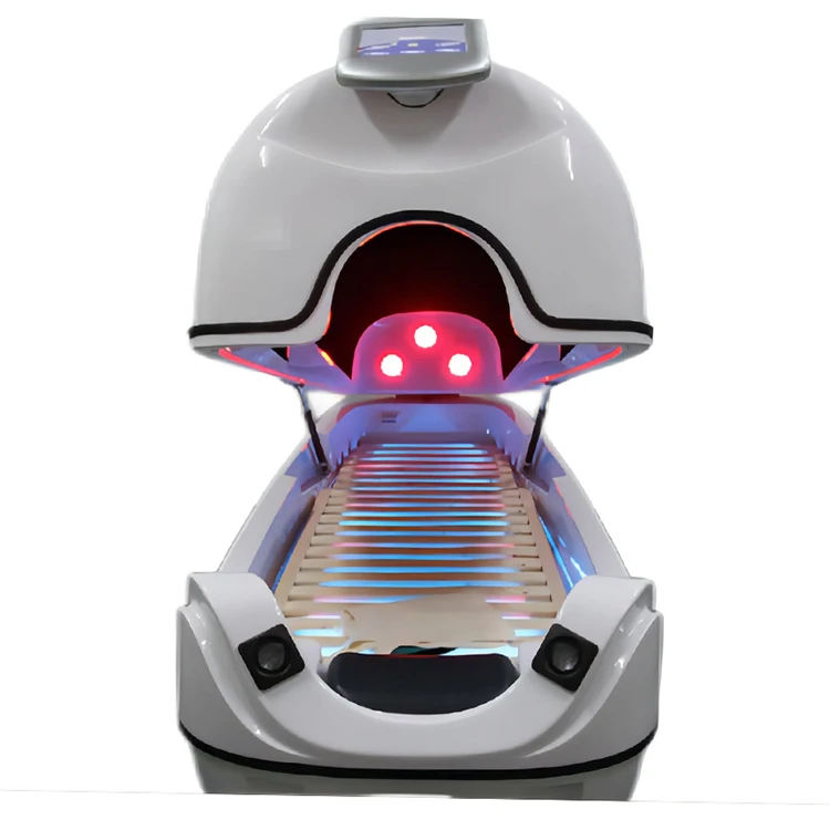 Comfortable Health Atmosphere Dry Steam Infrared Spa Capsule Bed Slimming Detox Vibration Massage Capsule Bed Factory Direct