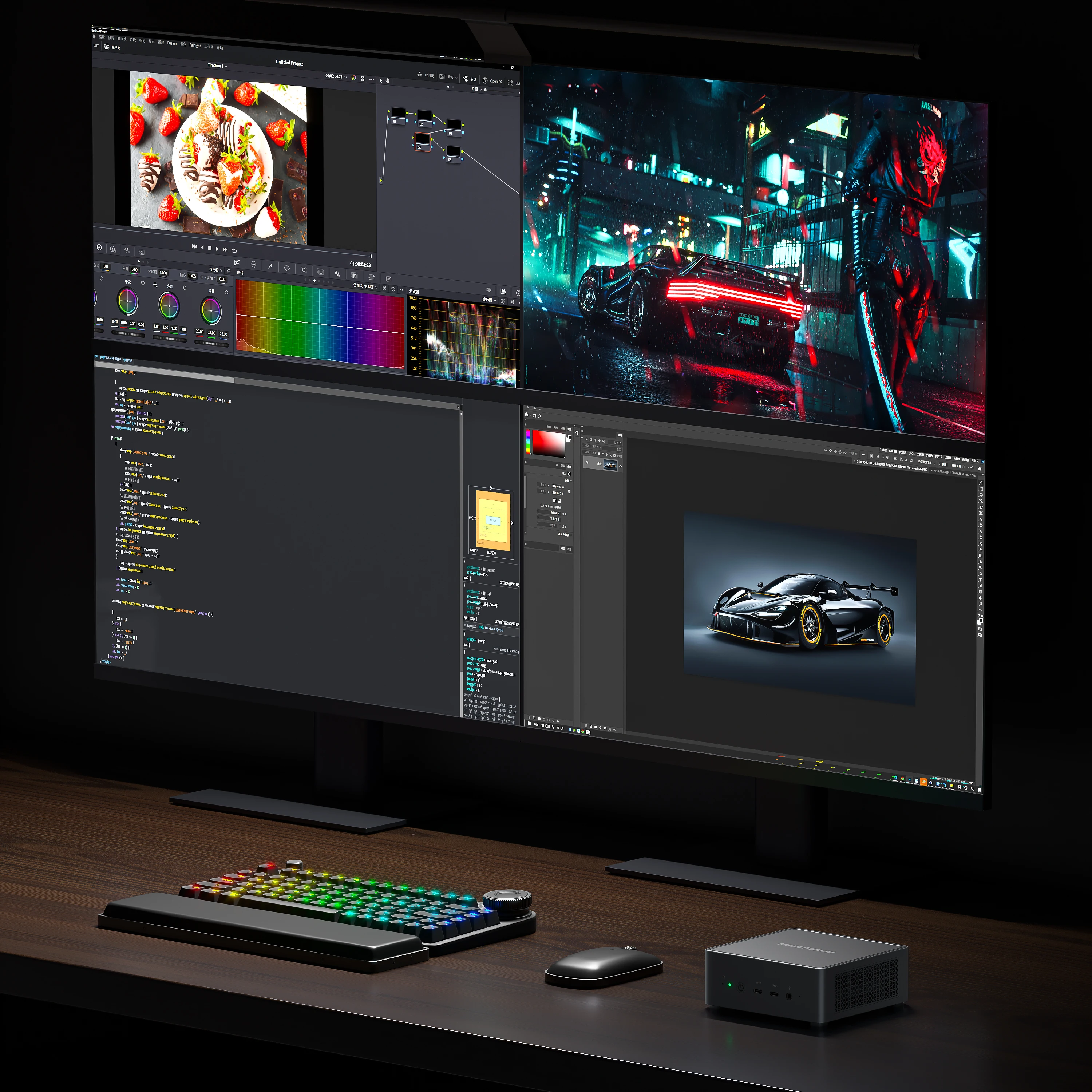 Minisforum Newest UM790 Pro Computer AMD R9 7940HS Processor CPU Wi-Fi 6E DDR5 Wins11 Barebone Desktop Mini Brand PC for Gaming