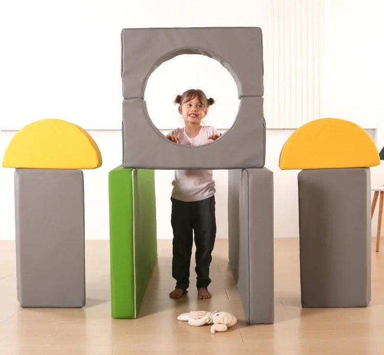 10PCS Modular Kids Play Couch and Floor Sofa for Children Convertible FoamFloor Cushion Kids Modular Couch