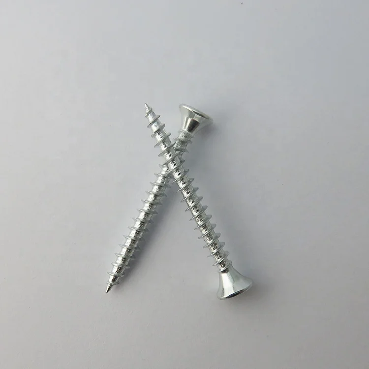 Wholesale white zinc plated countersunk head M4 self-tapping/wood screws
