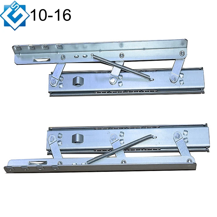 Hardware Furniture Slide Extension Parts for Dining Table Telescopic Side Lifting Slide Rails Extension lifting up Table