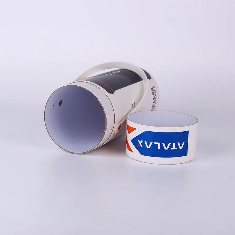 Custom size eco-friendly cylinder cardboard stereo led mini light paper tube rainbow light packaging  box