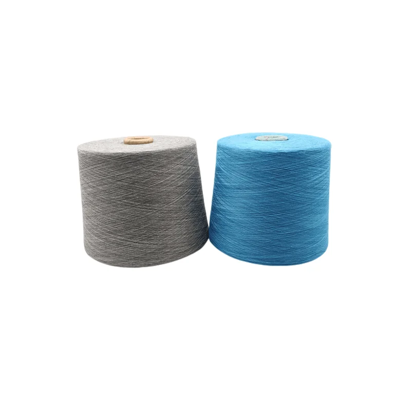 China supplier customized 50/50 cotton/polyester  color yarn 32S TC yarn for knitting