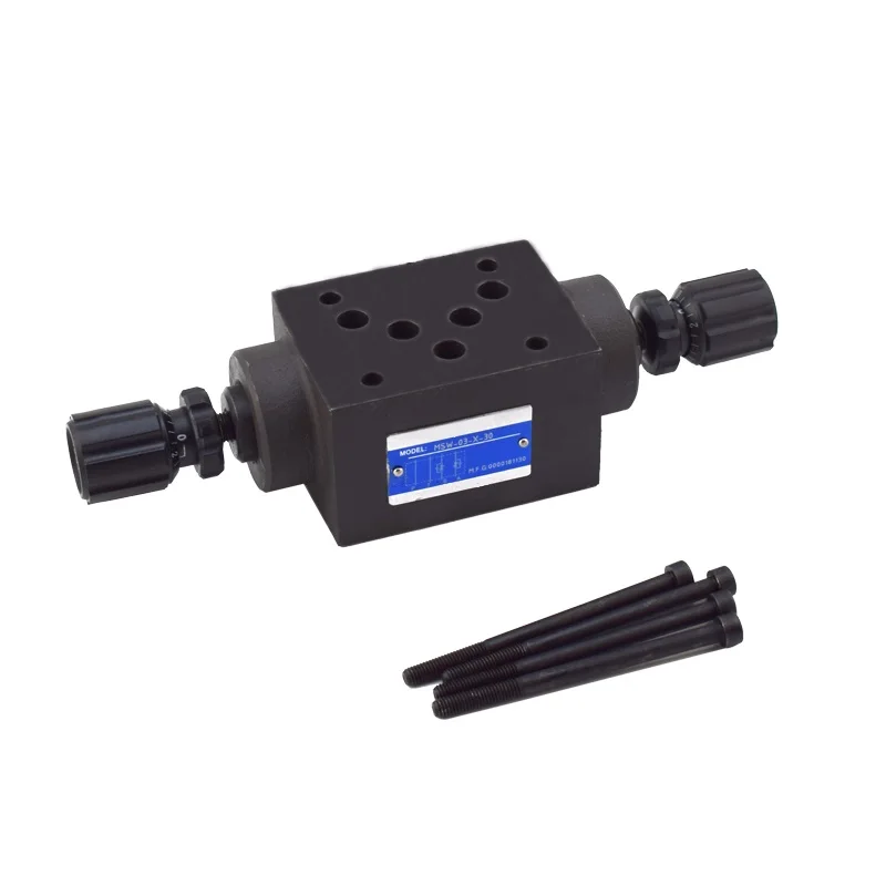 Yuken MS of MSA-01,MSA-03,MSB-01,MSB-03,MSW-01,MSW-03,MSA-04,MSB-04,MSW-04,MSA-06,MSB-06,MSW-06 throttle check modular valves