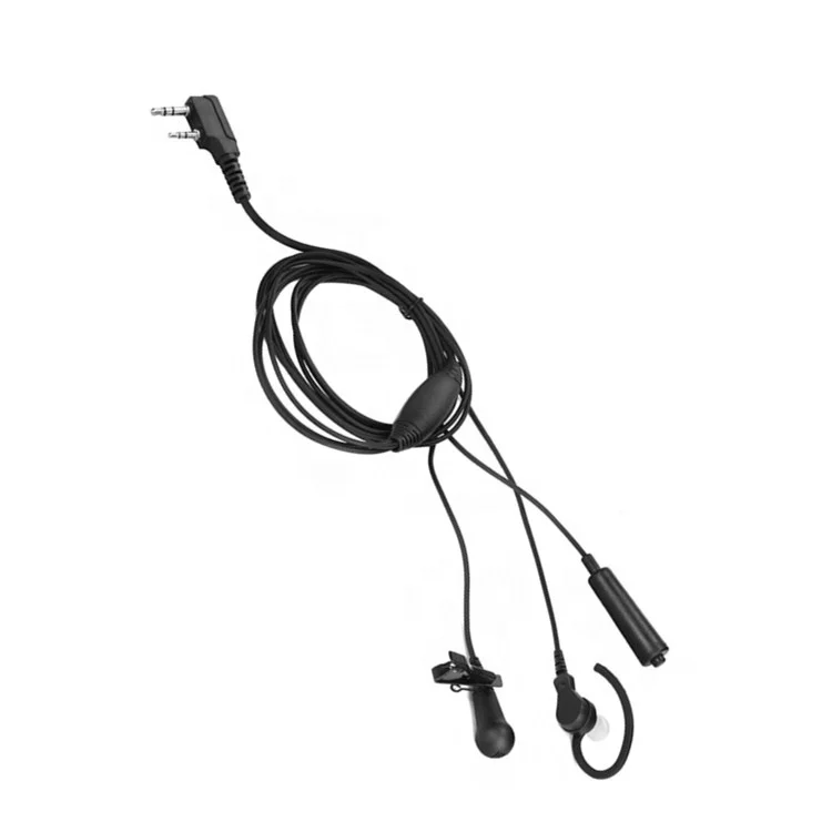 3 провода 2 pin беспроводной surveilllance walkie talkie g наушник