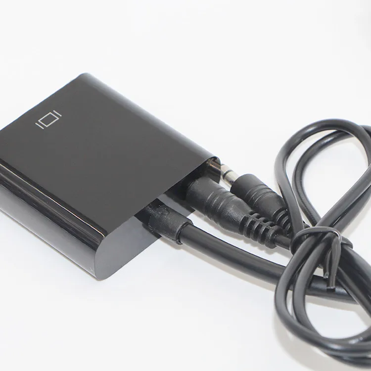 HD hdmi to vga converter hdmi to vga converter with audio power supply HDMI2VGA