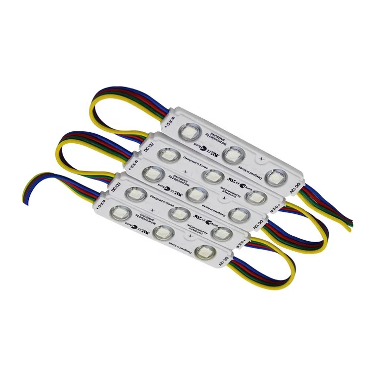 Led Rgb Injection Module 1.5w 12v With Lens Outdoor Sign Lighting