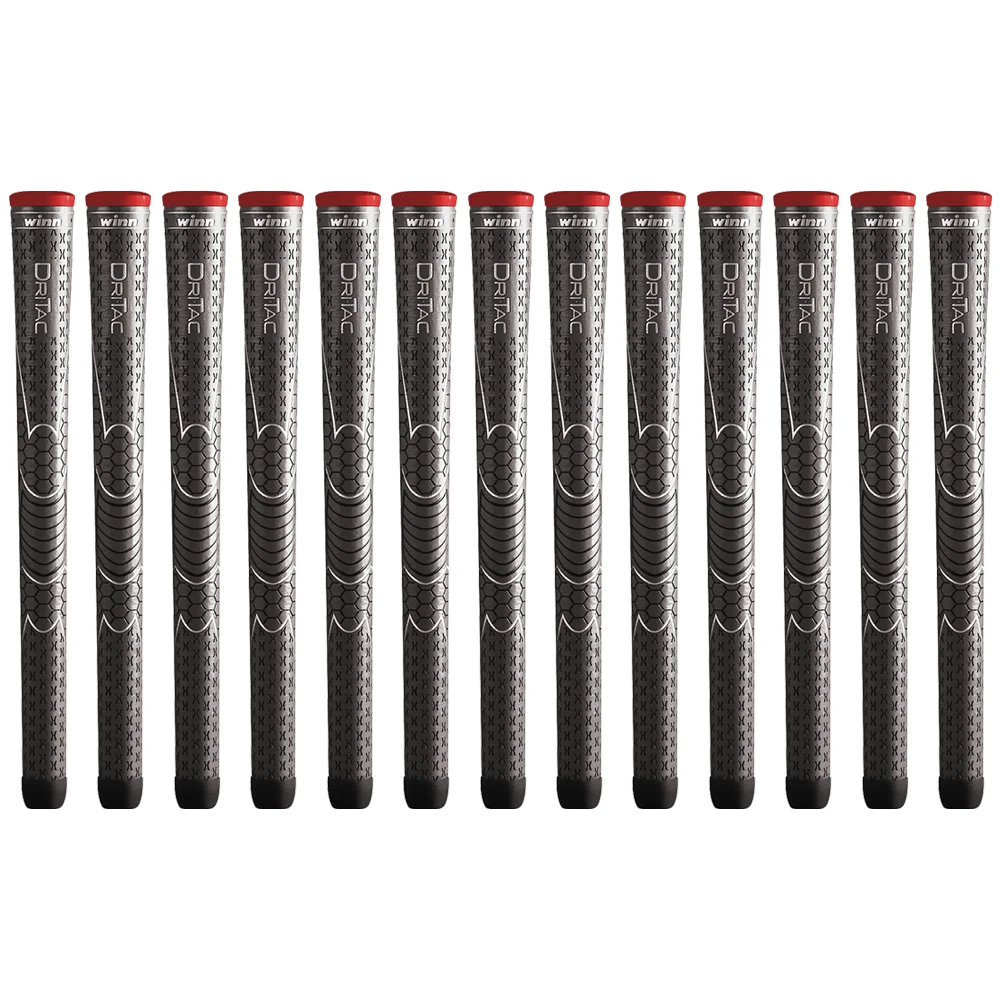 Winn Dri-Tac стандартный размер, рукоятка для гольфа, темно-серая рукоятка для клуба