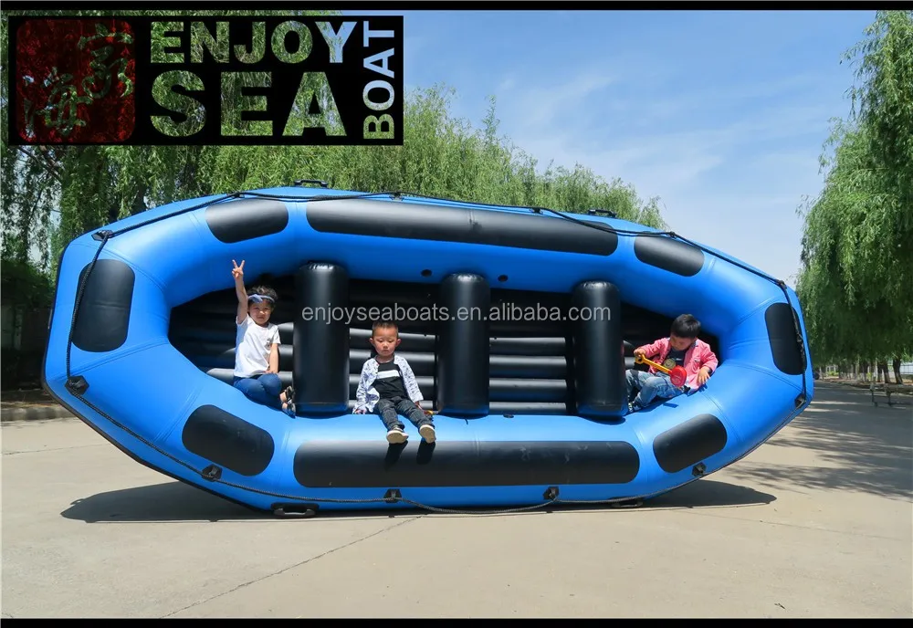 Dark grey 6 persons river raft inflatable rafting boat AR-440 for sale