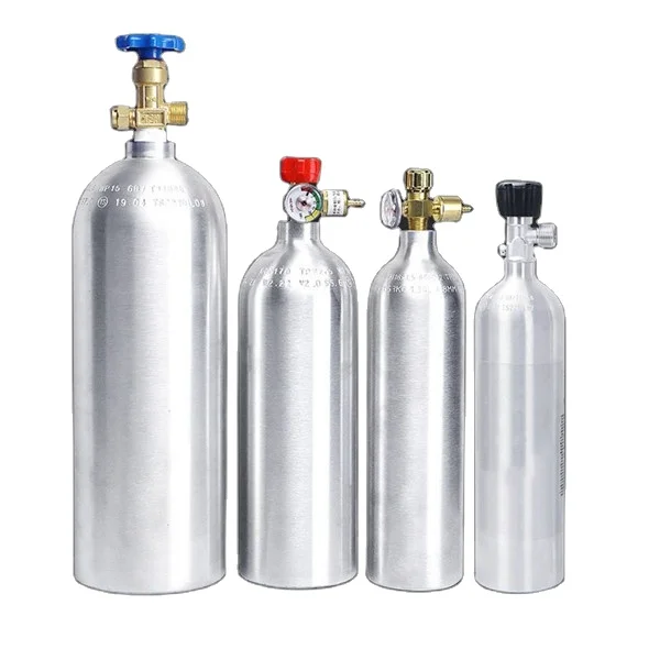 1L/2L/4L/5L/8L/10L/15L/20L/40L Small Oxygen Balloon Medical Gas Cylinder