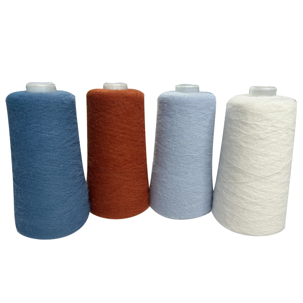 Hot Product 13NM Imitate Mink Hair 100% Nylon Fancy Feather Yarn for Knitting Sweaters