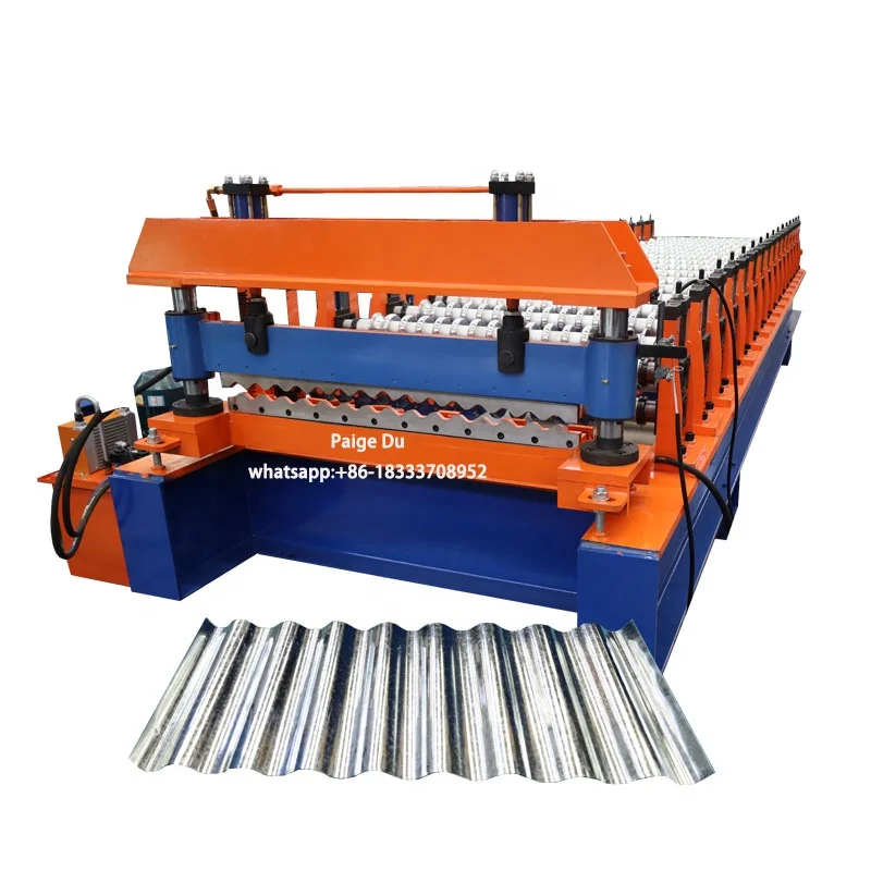 High speed durable corrugated color steel roofing sheet roll forming machine for sale