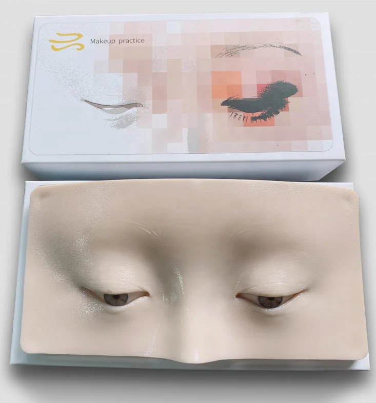 MAGEFY оптовая продажа многоразового использования 5D силиконовая бионическая кожа лицо макияж глаз тренировочная доска