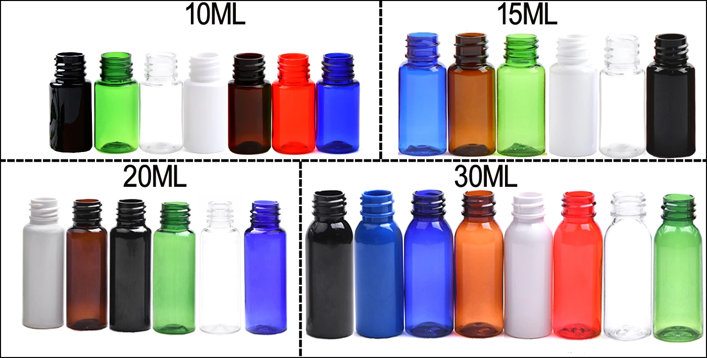 Fine Mist Plastic Spray Bottles 30ml 50ml 60ml 100ml 250ml 500ml 16oz Perfume Oils Cosmetic Transparent Essential Spray Bottles