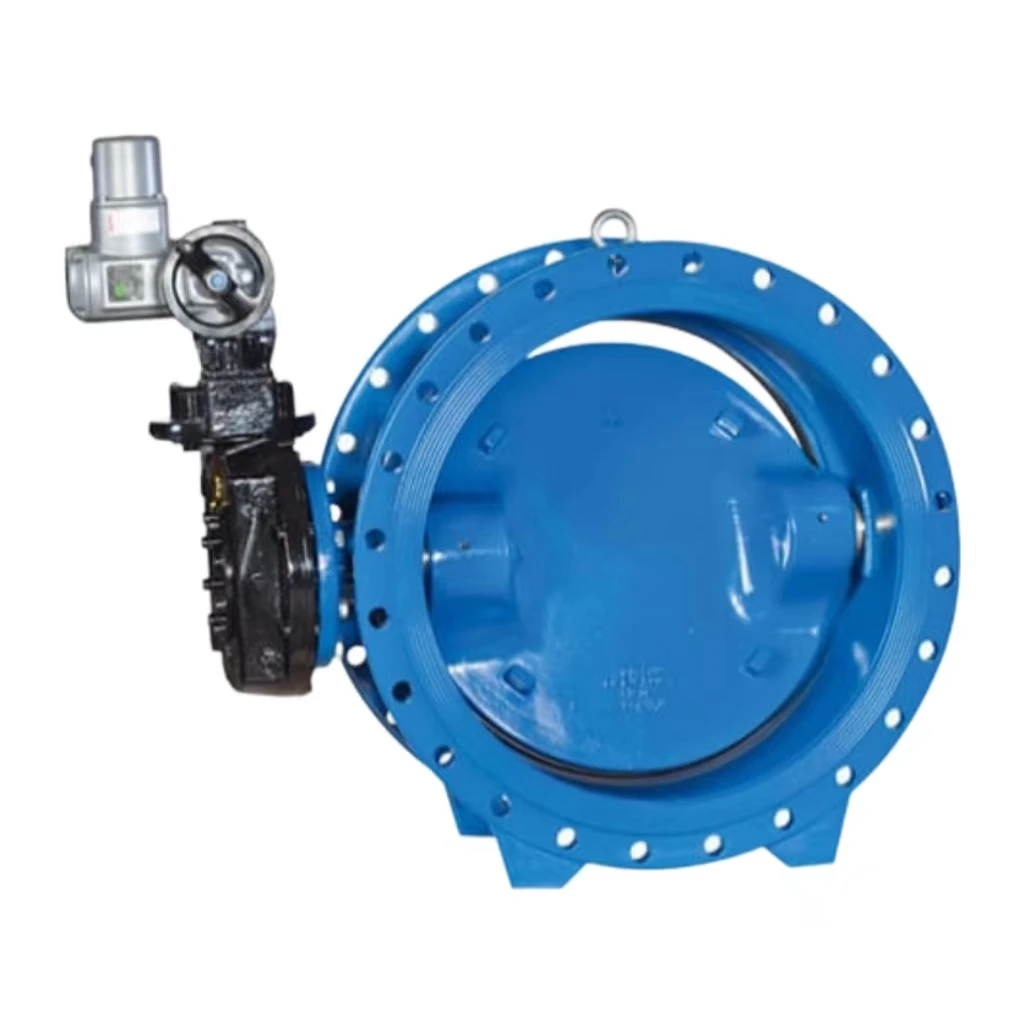 Metal Seal Triple Eccentric Motor Regulator Butterfly Valve