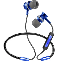 AZK&LELISU Advanced Electronics Handsfree Stereo 5.0 Bts Wired Neckband Headphones 80mah Wireless Magnetic HIFI Earphone
