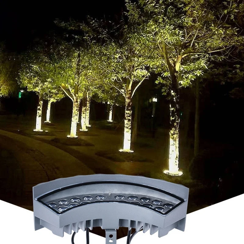 18W colorful hug tree light IP65 waterproof outdoor multicolor led spot light aluminum tree lamp ring garden landscape lights