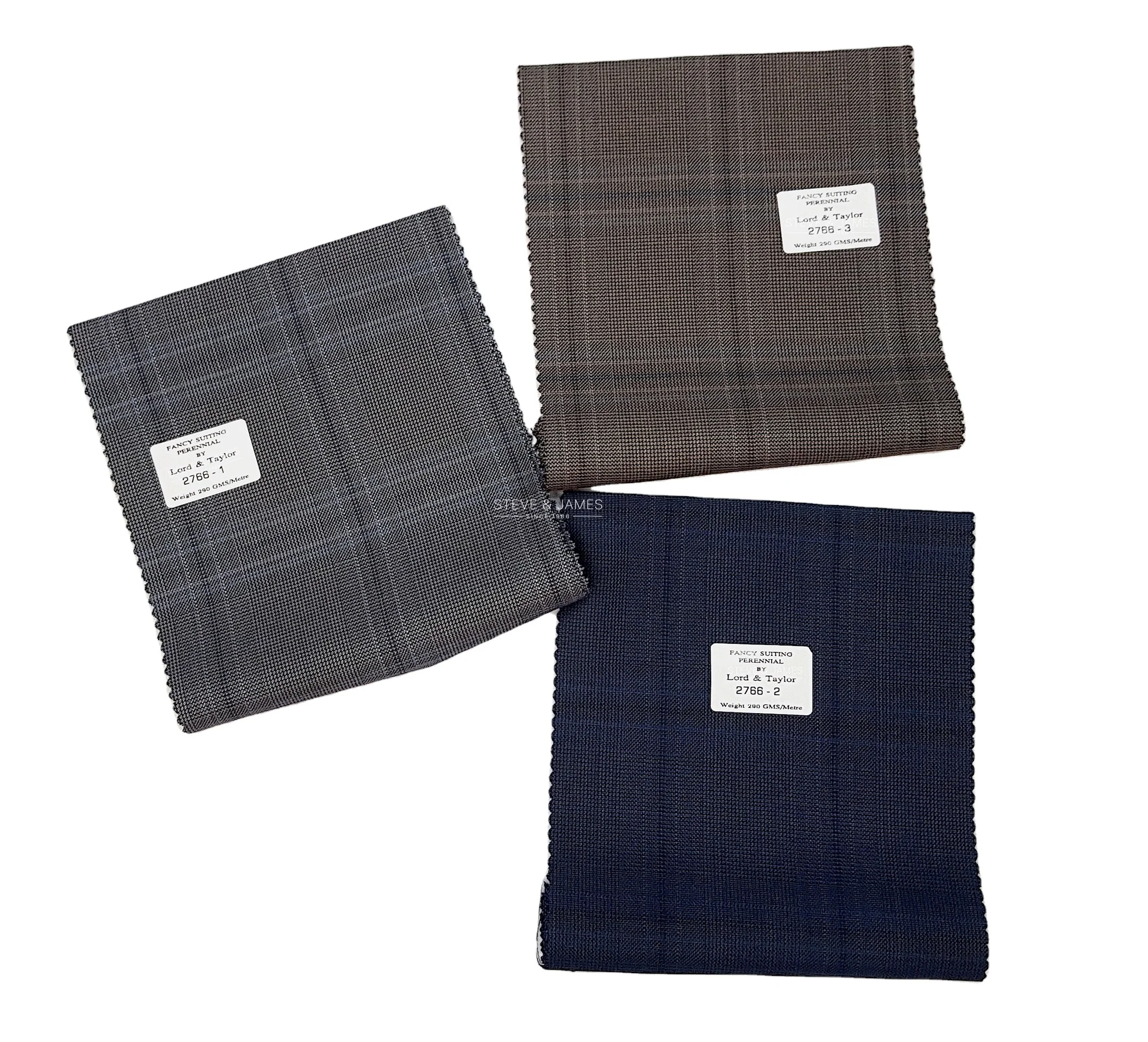 
Best Quality 100% Wool Men Suits Fabric for Garment from Steve & James 