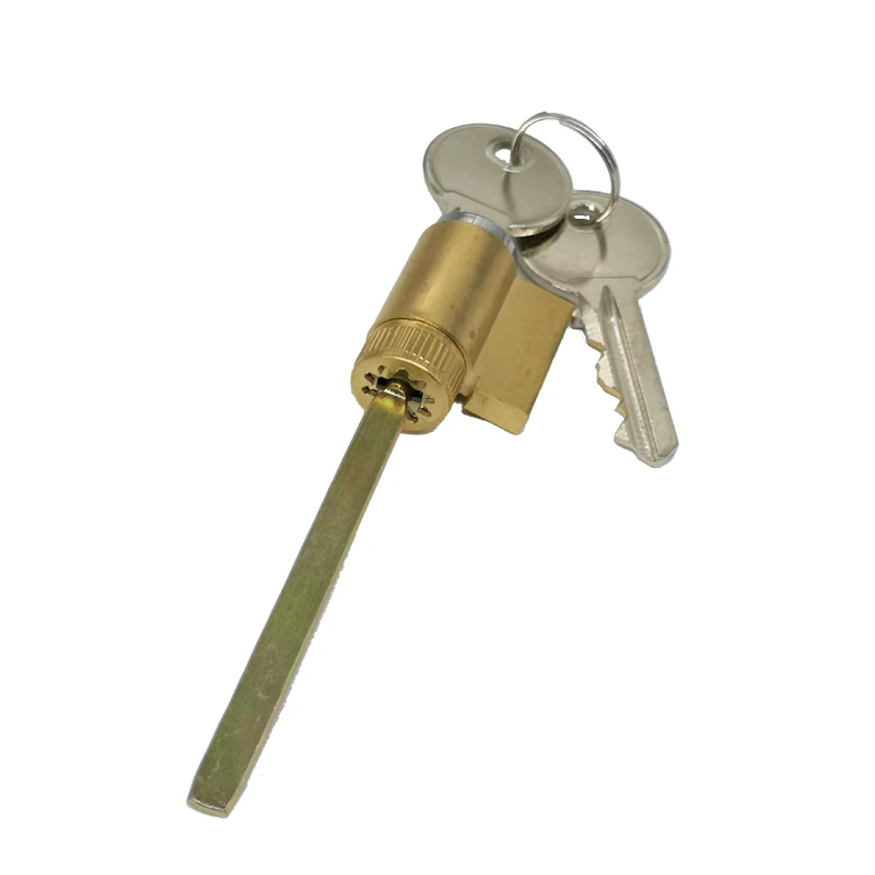 Aluminum Door Window Lock Body Accessories Old-fashioned Yellow Brass Lock Cylinder