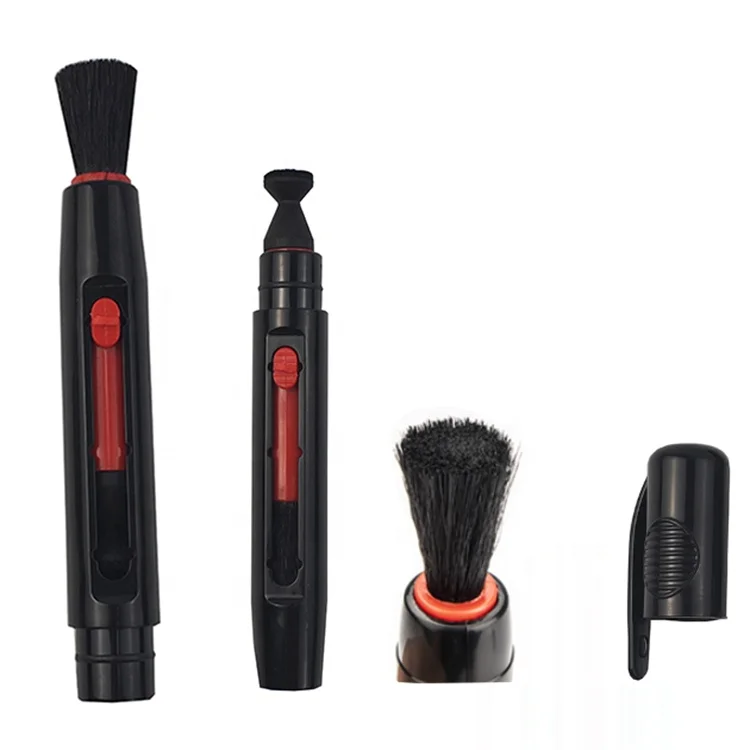 Оптовая продажа, черный пылеочиститель 2 в 1, высокое качество, клавиатура ноутбука, цифровая камера, экран, объектив, чистящая щетка, ручка