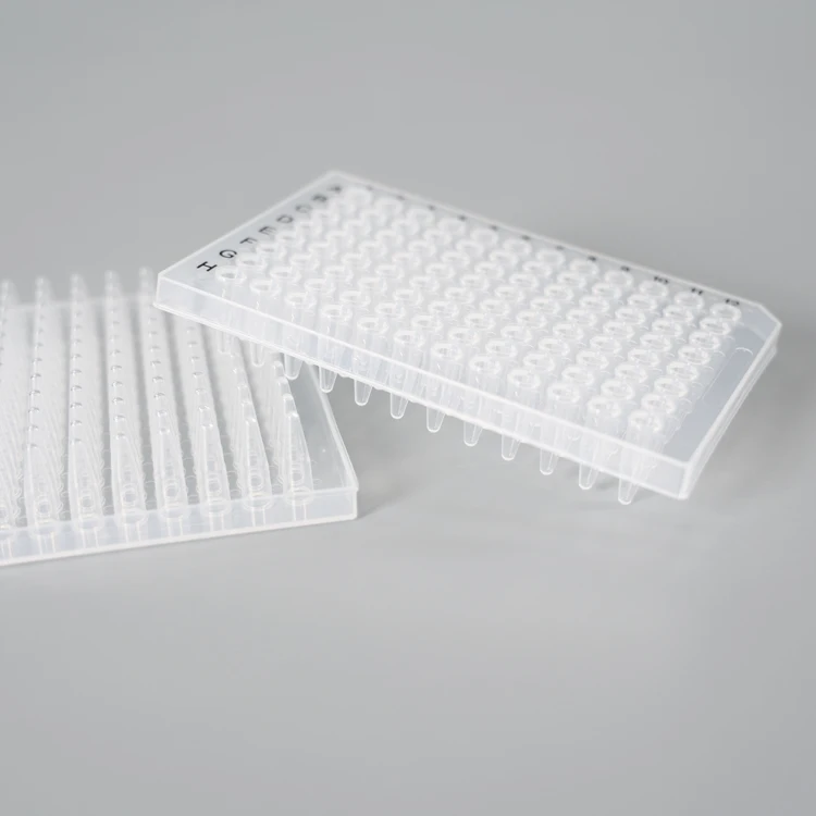 Disposable Plates 0.2ml 96 Well PCR Without Skirt 0.1ml 96 Well PCR Reaction Tube Culture Plate Dnase & Rnase Free