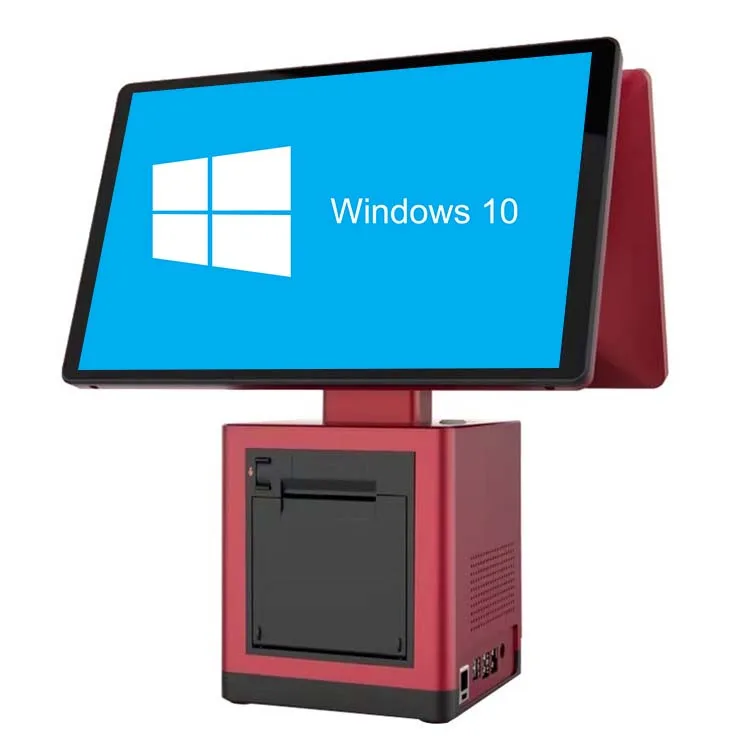 Android System Touch Panel PC 15.6 Inch Smart Pos Systems 11.6/14/15/15.6/17 Desktop Pos Machine Terminals With Built In Printer