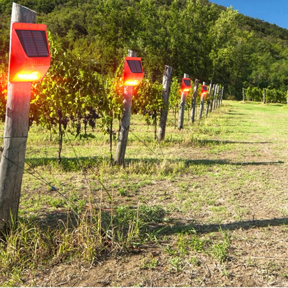 129db 6 LED PIR Motion Sensor Sound Alarm Waterproof Solar Warning Lights  Alarm system home security