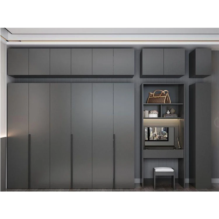 Factory wholesale price whole house customization bedroom closet plywood mdf wardrobe cabinets furniture