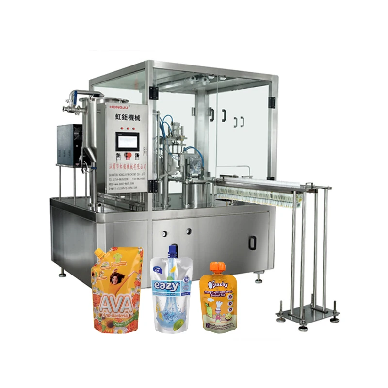 Wholesale China Manufacture Spout Pouch Filling Capping Machine screwing pouch filling